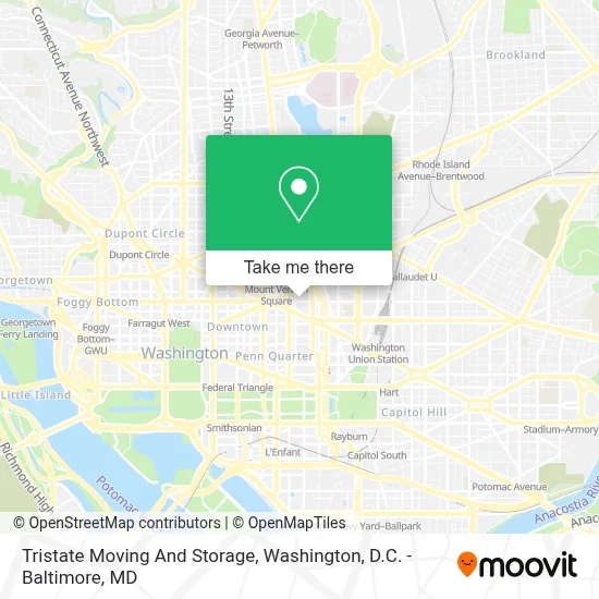 Tristate Moving And Storage map