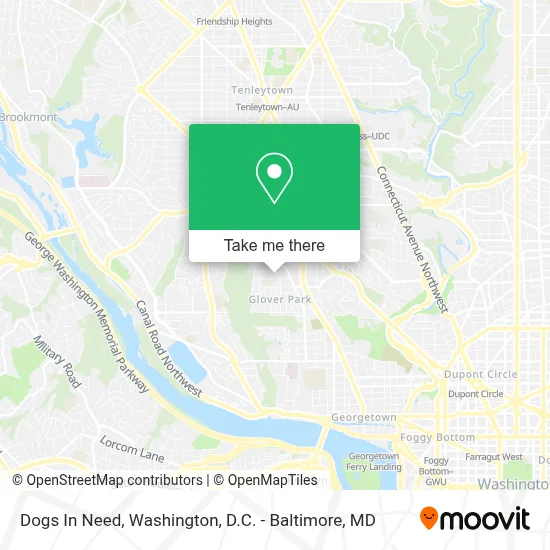 Dogs In Need map