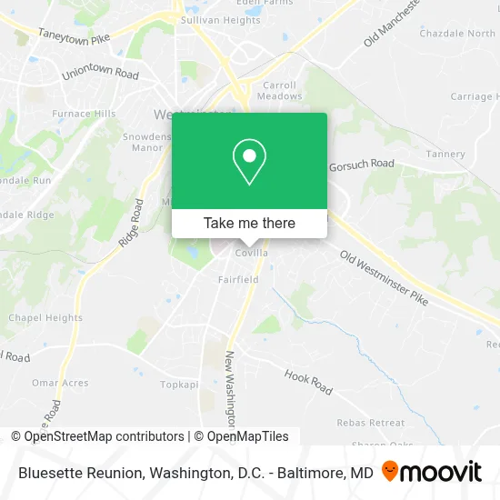 Bluesette Reunion map