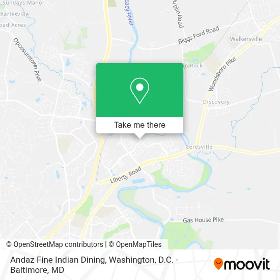 Andaz Fine Indian Dining map