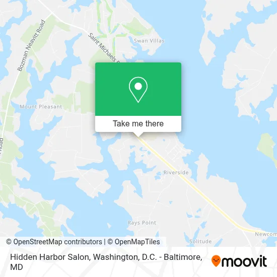 Hidden Harbor Salon map