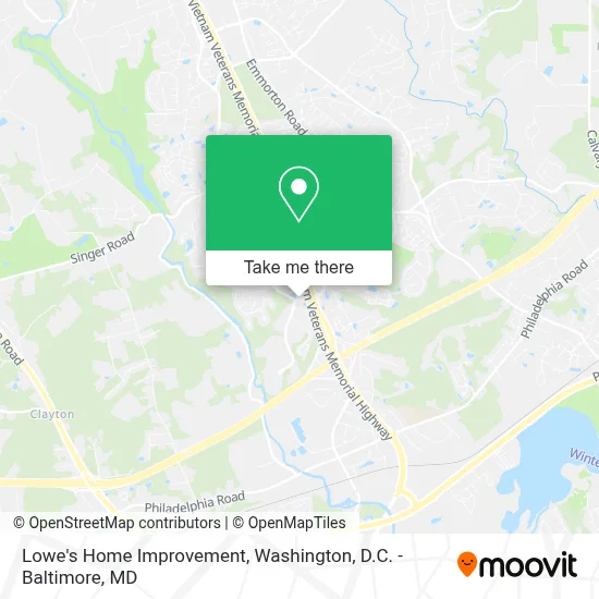 Lowe's Home Improvement map