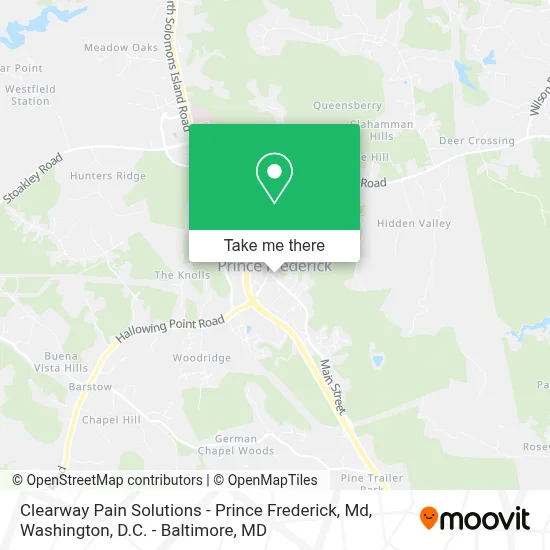 Clearway Pain Solutions - Prince Frederick, Md map