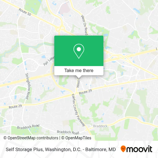 Self Storage Plus map