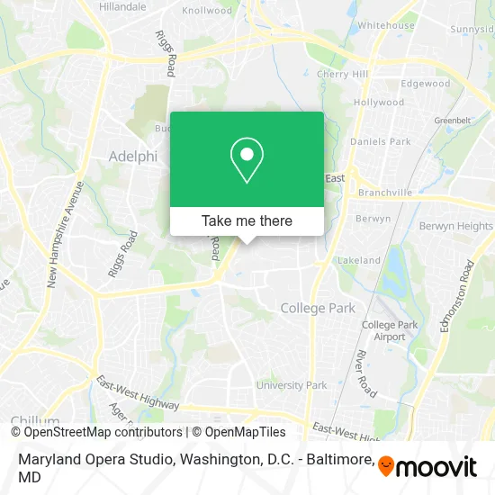 Maryland Opera Studio map