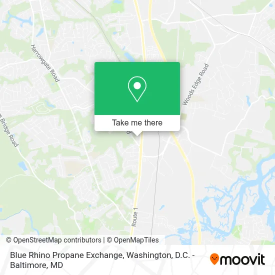 Blue Rhino Propane Exchange map