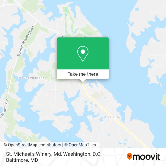 St. Michael's Winery, Md map
