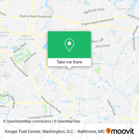 Kroger Fuel Center map