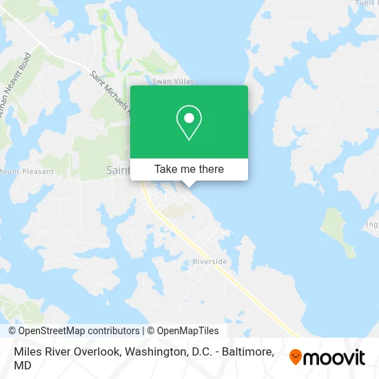 Miles River Overlook map