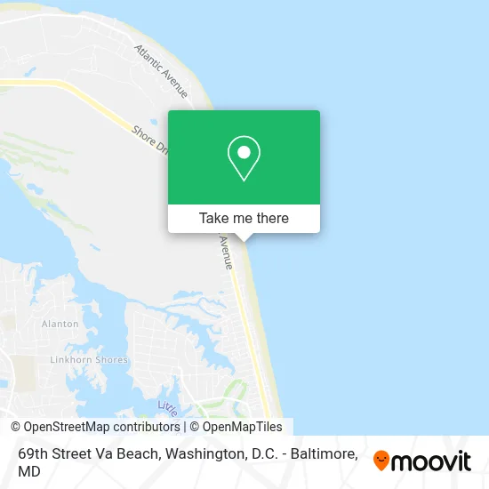 69th Street Va Beach map