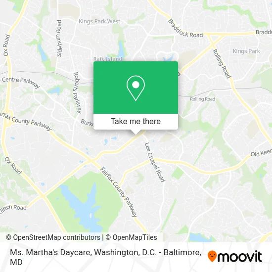 Ms. Martha's Daycare map