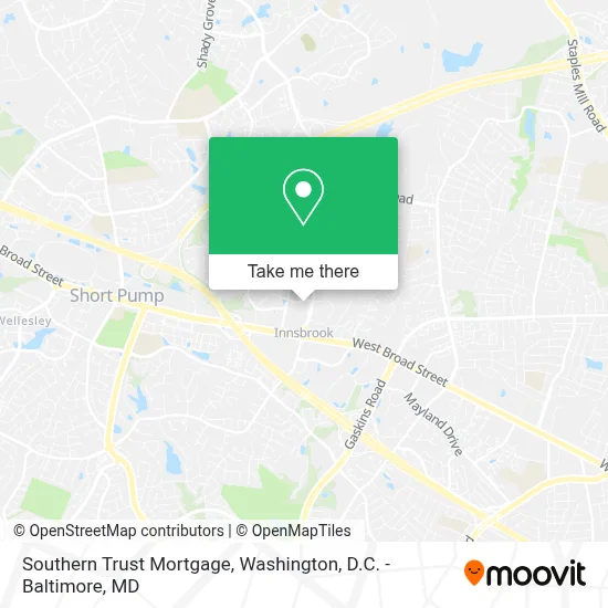 Southern Trust Mortgage map