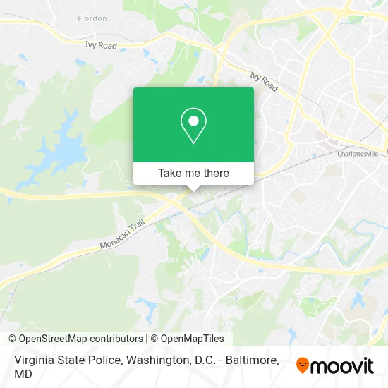 Virginia State Police map
