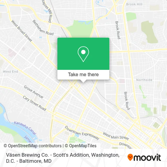 Väsen Brewing Co. - Scott's Addition map