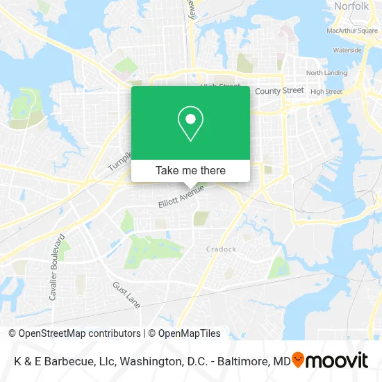 K & E Barbecue, Llc map