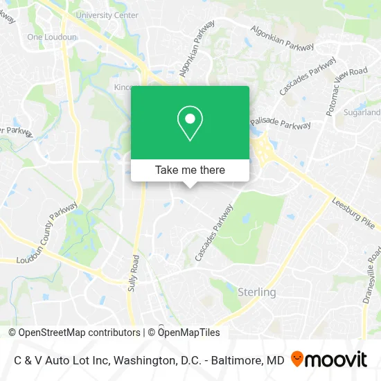 C & V Auto Lot Inc map
