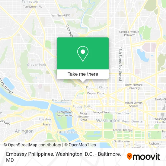 Embassy Philippines map