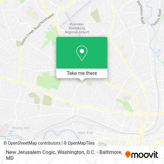 New Jerusalem Cogic map