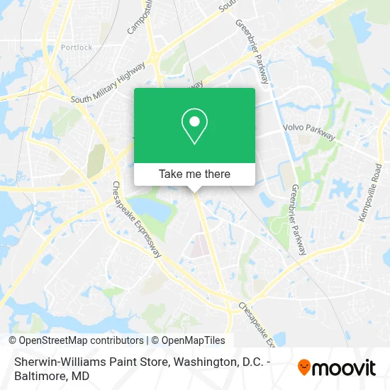 Sherwin-Williams Paint Store map