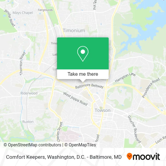 Comfort Keepers map