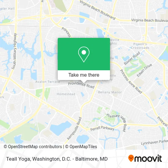 Teall Yoga map