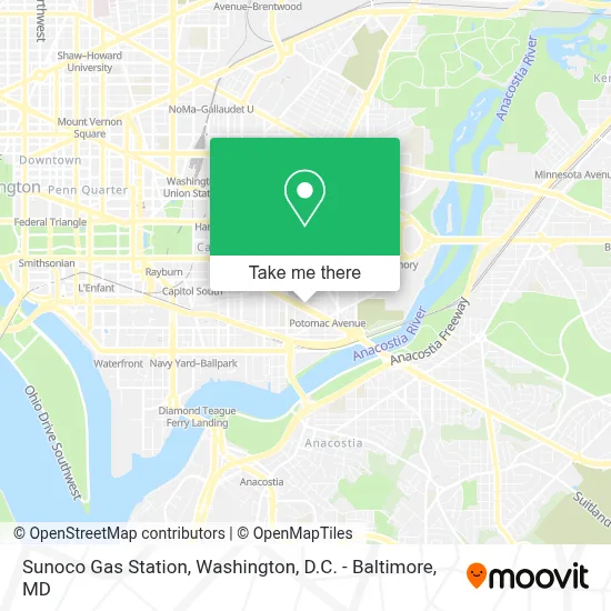 Sunoco Gas Station map