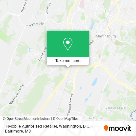 T-Mobile Authorized Retailer map