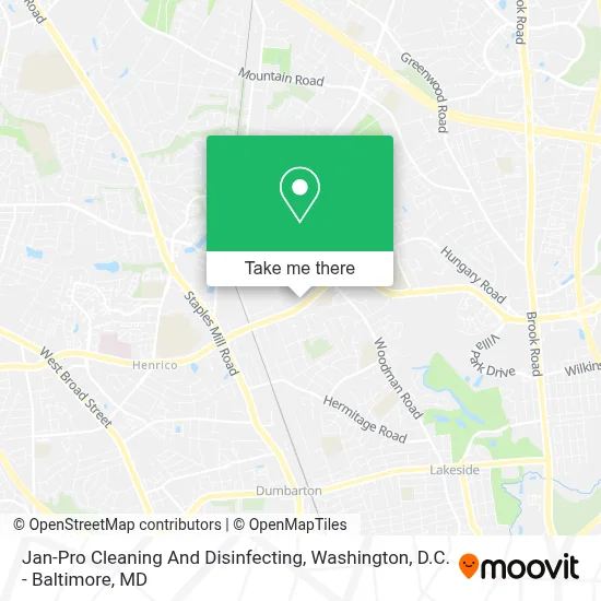 Jan-Pro Cleaning And Disinfecting map