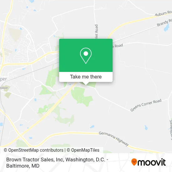 Brown Tractor Sales, Inc map
