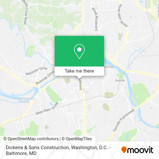 Dickens & Sons Construction map