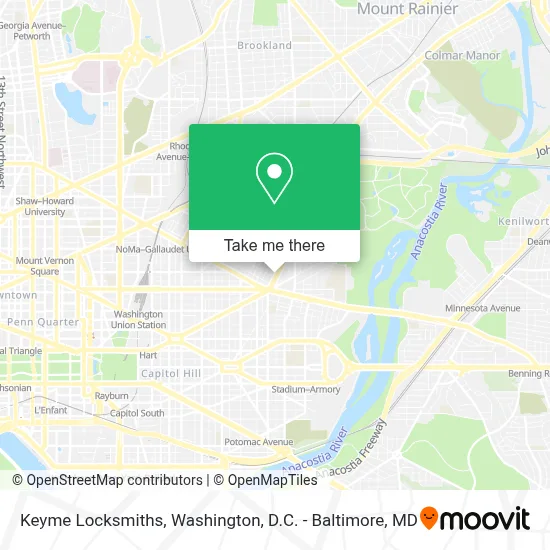 Keyme Locksmiths map