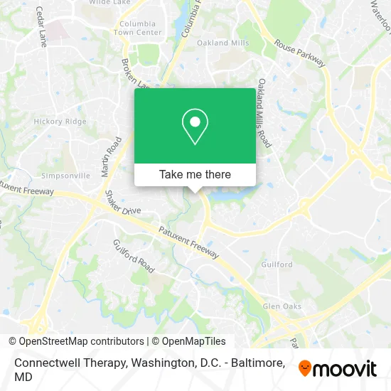 Connectwell Therapy map