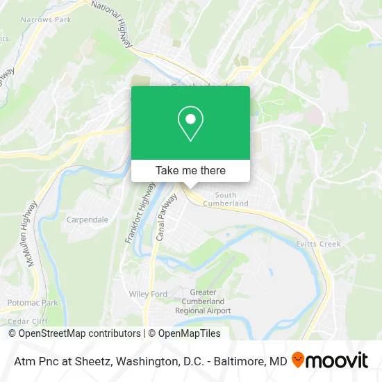 Atm Pnc at Sheetz map