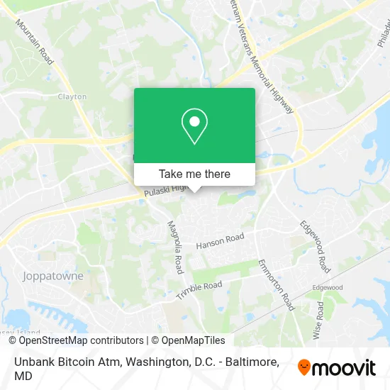 Unbank Bitcoin Atm map