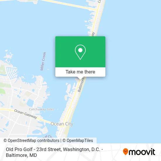 Old Pro Golf - 23rd Street map