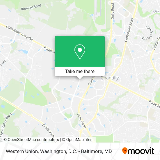 Western Union map