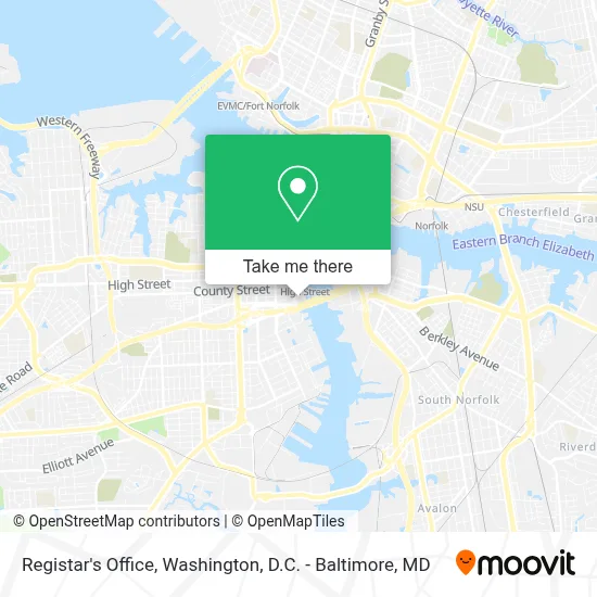 Registar's Office map