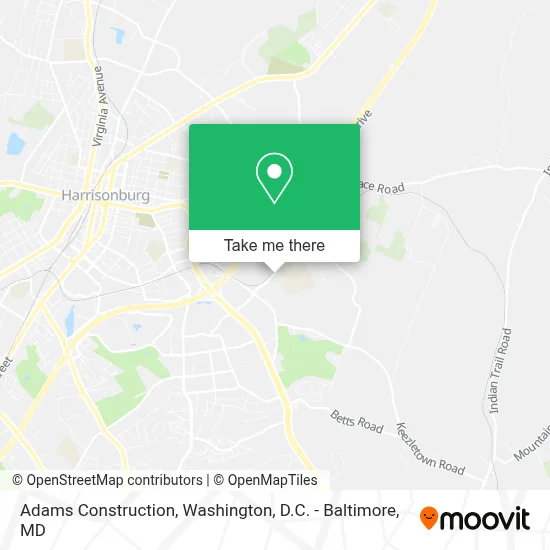 Adams Construction map