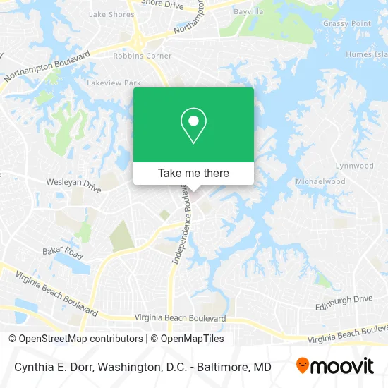 Cynthia E. Dorr map
