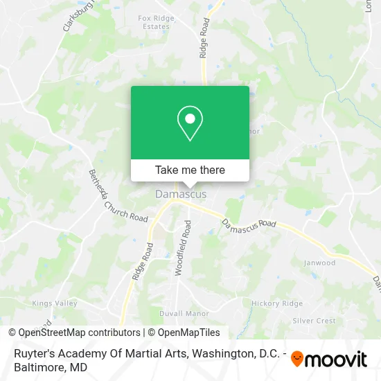 Ruyter's Academy Of Martial Arts map