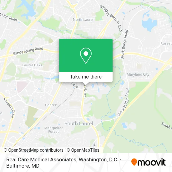Real Care Medical Associates map