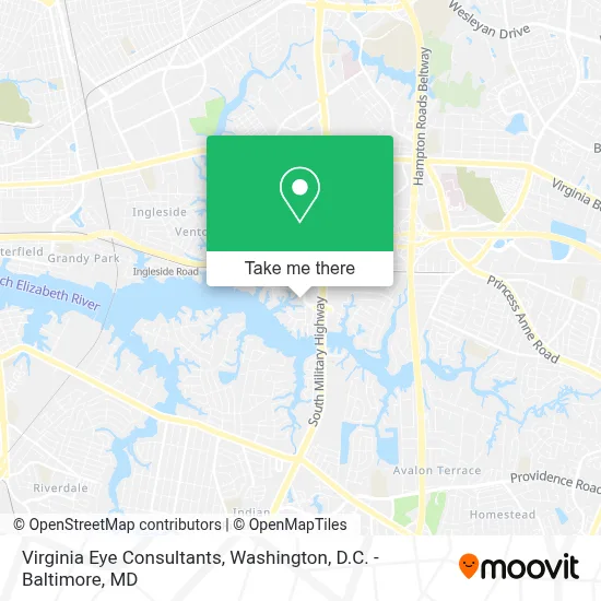 Virginia Eye Consultants map