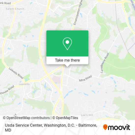 Usda Service Center map
