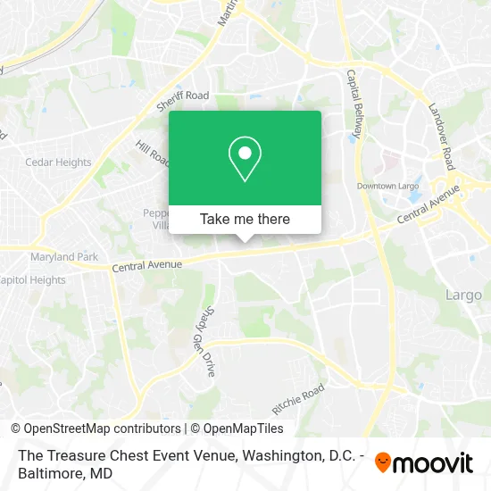 The Treasure Chest Event Venue map