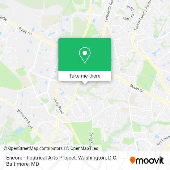 Encore Theatrical Arts Project map