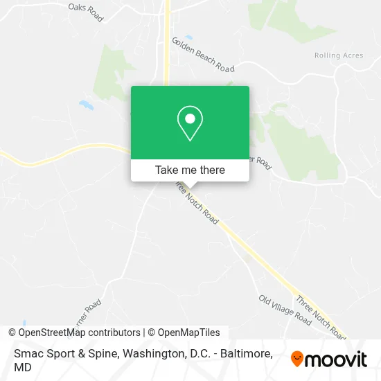 Smac Sport & Spine map