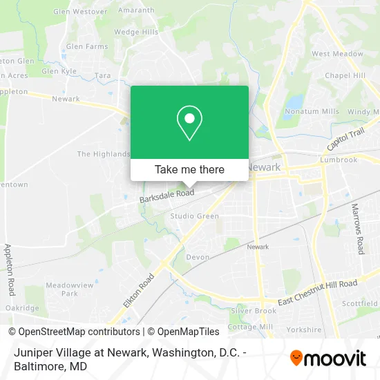 Juniper Village at Newark map