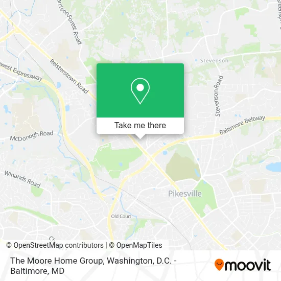 The Moore Home Group map