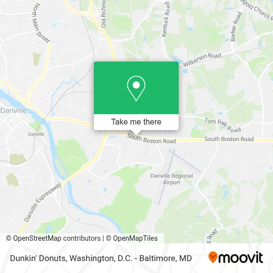 Dunkin' Donuts map