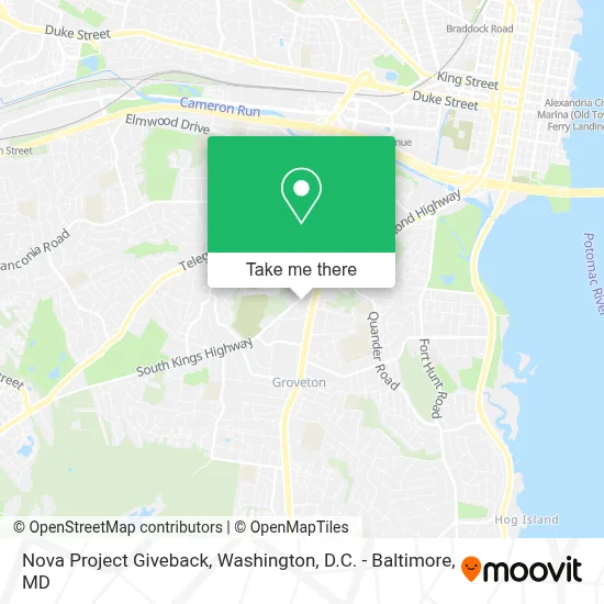 Nova Project Giveback map